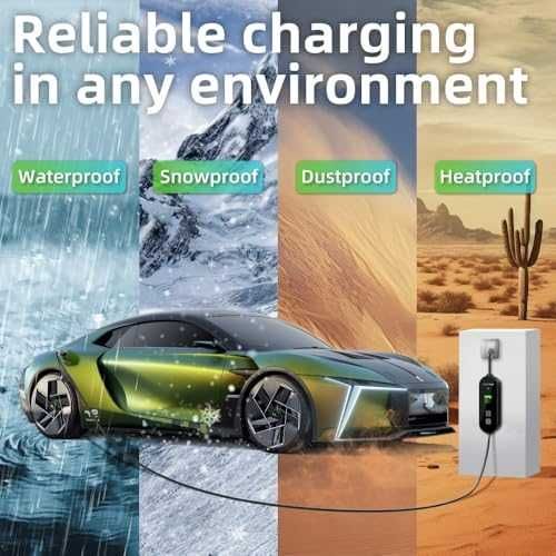 Ново Преносимо EV зарядно Type 2 3kW 6–13A за електромобили кабел кола