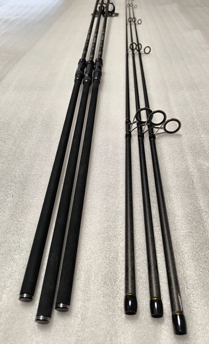 SET 3 Lansete FL VIPER 3.90m 3.5 LBS 2 tronsoane + 3 Mulinete JS10000