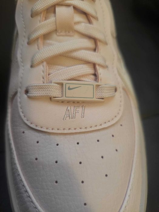 Nike Air Force Platform, естествена кожа и текстил, розови 41