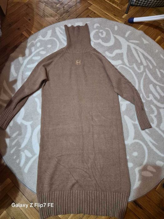 Кафява дамска рокля