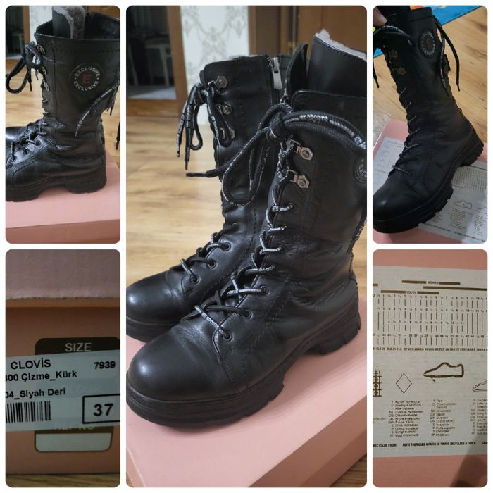 Зимние сапоги натуралка