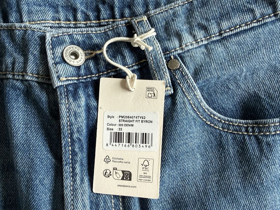 Pepe Jeans Byron Straight Jeans ОРИГИНАЛНИ мъжки дънки - 33 и 34