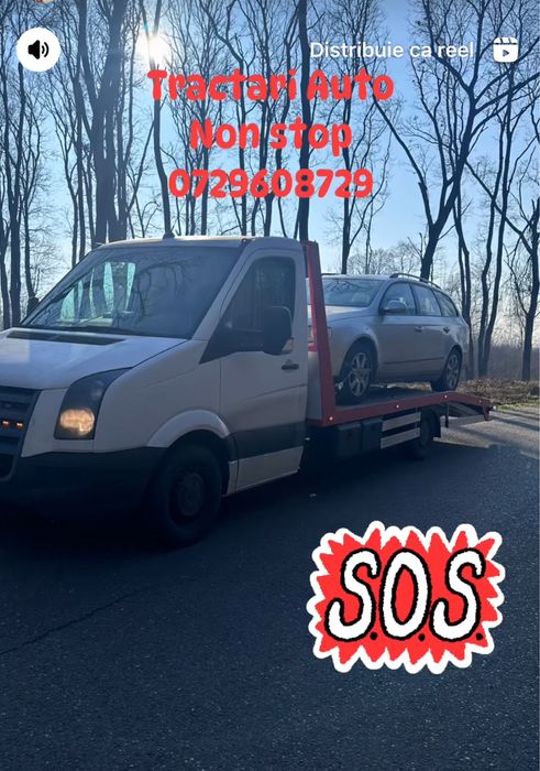 Platforma Auto Tractari Auto Asistenta Rutiera Depanare Auto NON STOP