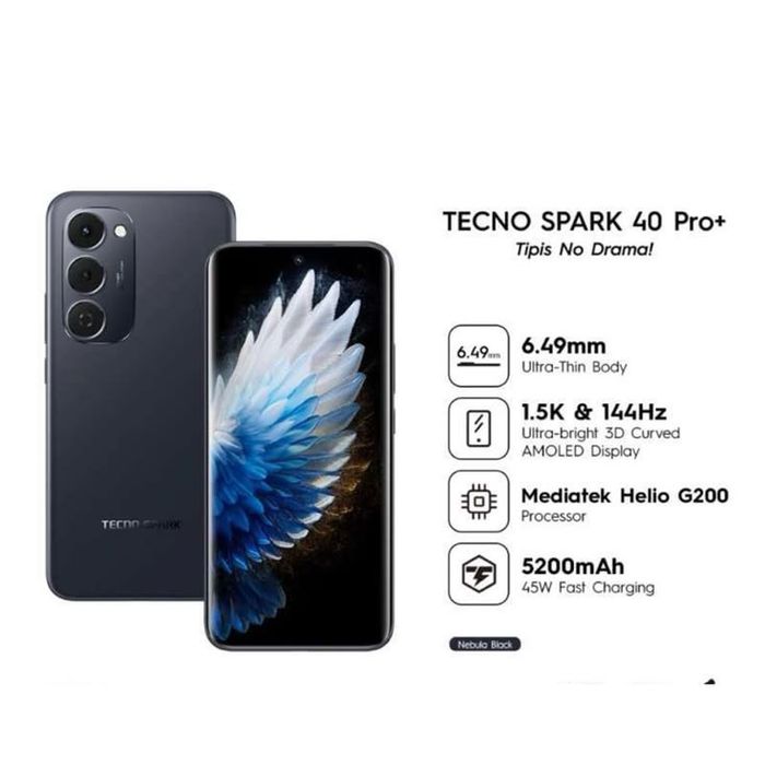 Tecno spark 40 pro + 256/8 100%