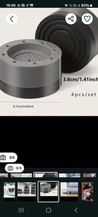 Set 4 buc tampoane mașină de spălat rufe îmbunătățite