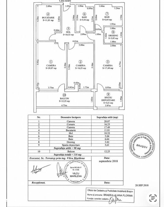 Apartament 3 camere | 2 bai | parcare | 110mp -Tractorul