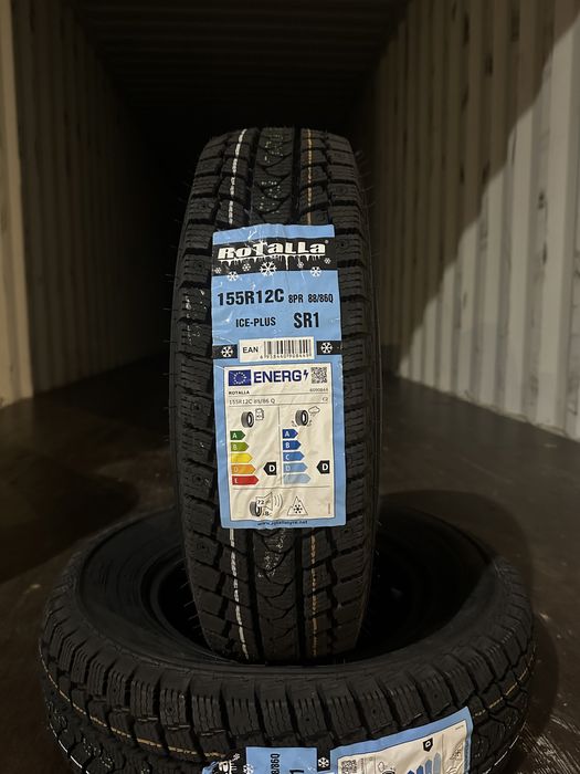 Нови Зимни Бусови Гуми Rotalla Ice-Plus Sr1 155R12C 88/86Q НОВ DOT