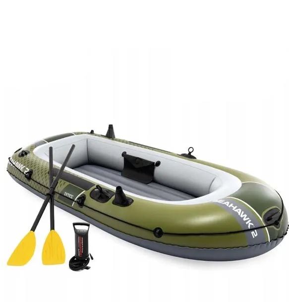 Надуваема лодка Seahawk 2 Intex, за 2 лица, размер 236×114 см, PVC