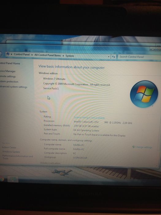 Лаптоп Toshiba satellite