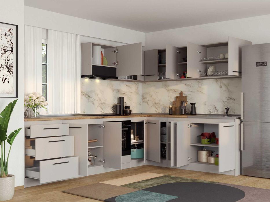 Set Mobila Bucatarie Colt Linea 300*220 Casmir C19 - Transport Gratuit