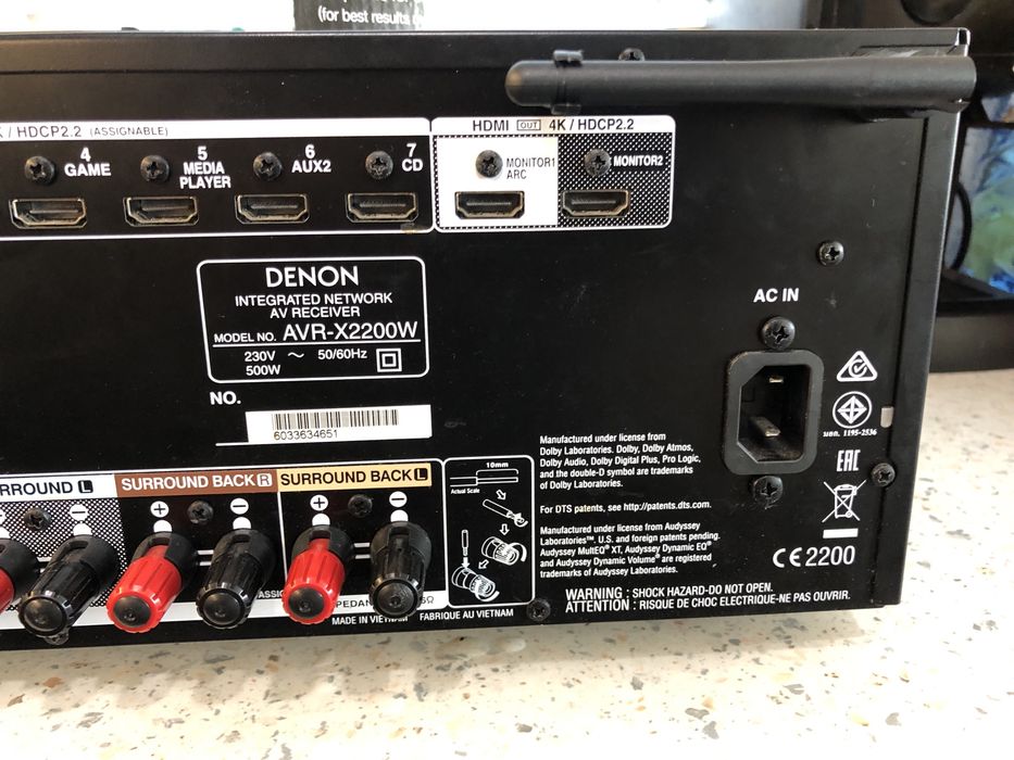 Denon AVR-X2200 Bluetooth