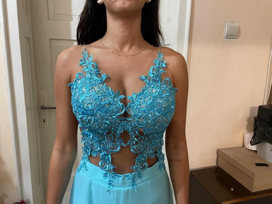 Официална синя рокля