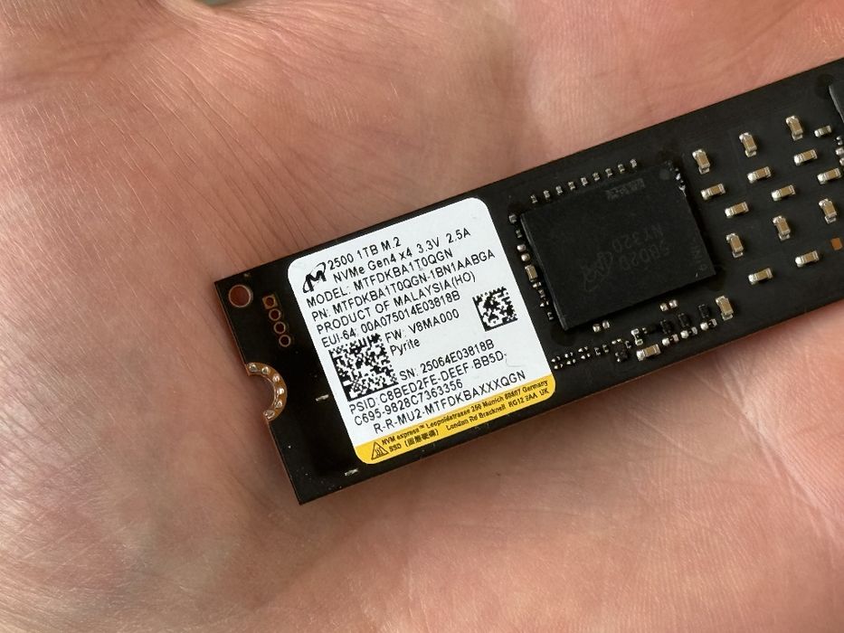 1TB Ssd m2 nvme Pci Gen4x4 7000mb/s