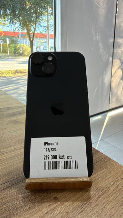 iPhone 15•128GB/83%Black Айфон 15•128Гб/83% Қара