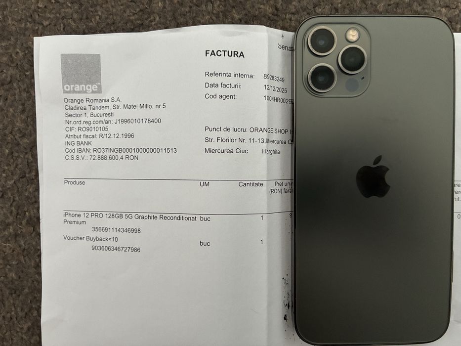 Iph 12 pro 128 GB pt piese sau de reparat