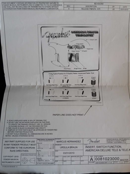 Vând Chitară Fender Telecaster Deluxe AM 3TSB-2010 Nefolosită