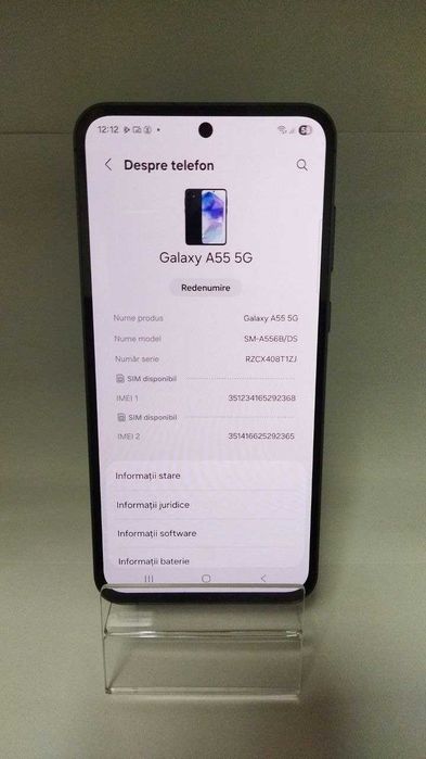Samsung, A55 5G, 128GB, Blue/Fin X Amanet cod 130987