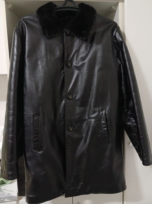 Кожаную дублёнку