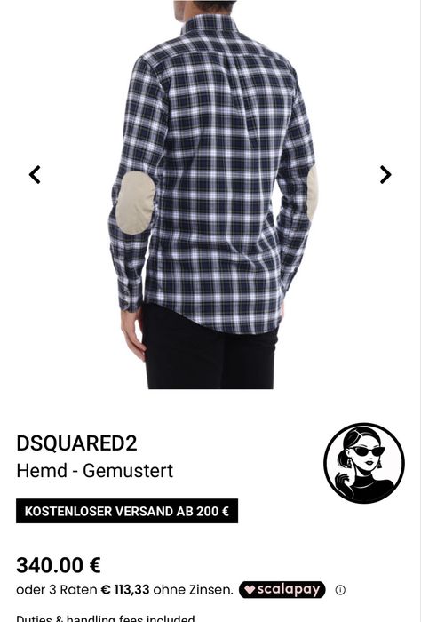 100% Оригинална риза Dsquared2  RRP €300