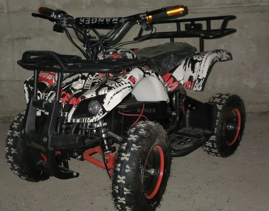 Mini Atv Quad electric de 800W și 36v cu 3 viteze roti 6 inch