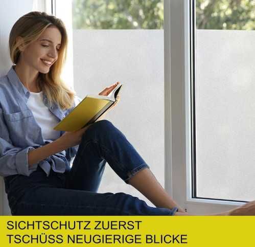 Статично фолио за прозорци Gufoltie, непрозрачно, матирано