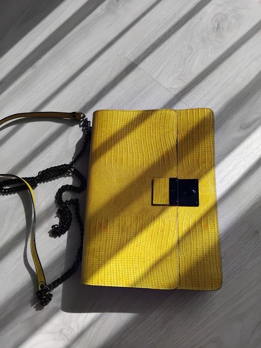 Geanta musette galbena