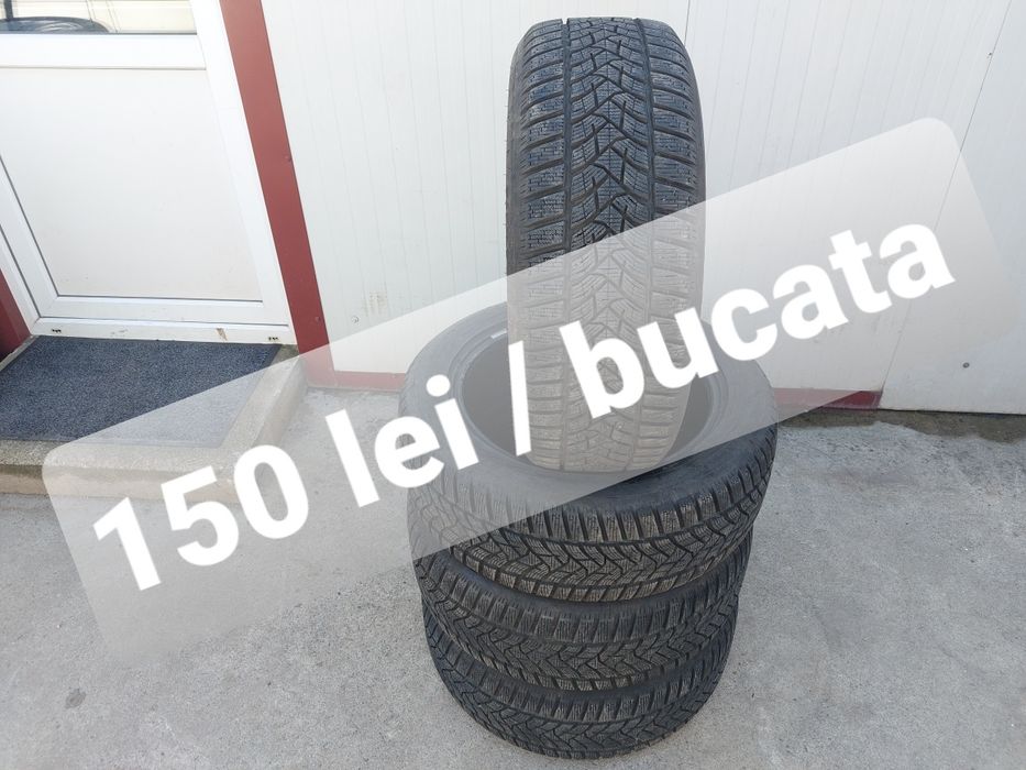 150 lei bucata! Set anvelope M+S/IARNA 215 55 r17 Dunlop! 7 mm