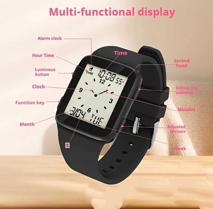 Електронен ръчен часовник - водоустойчив IP68