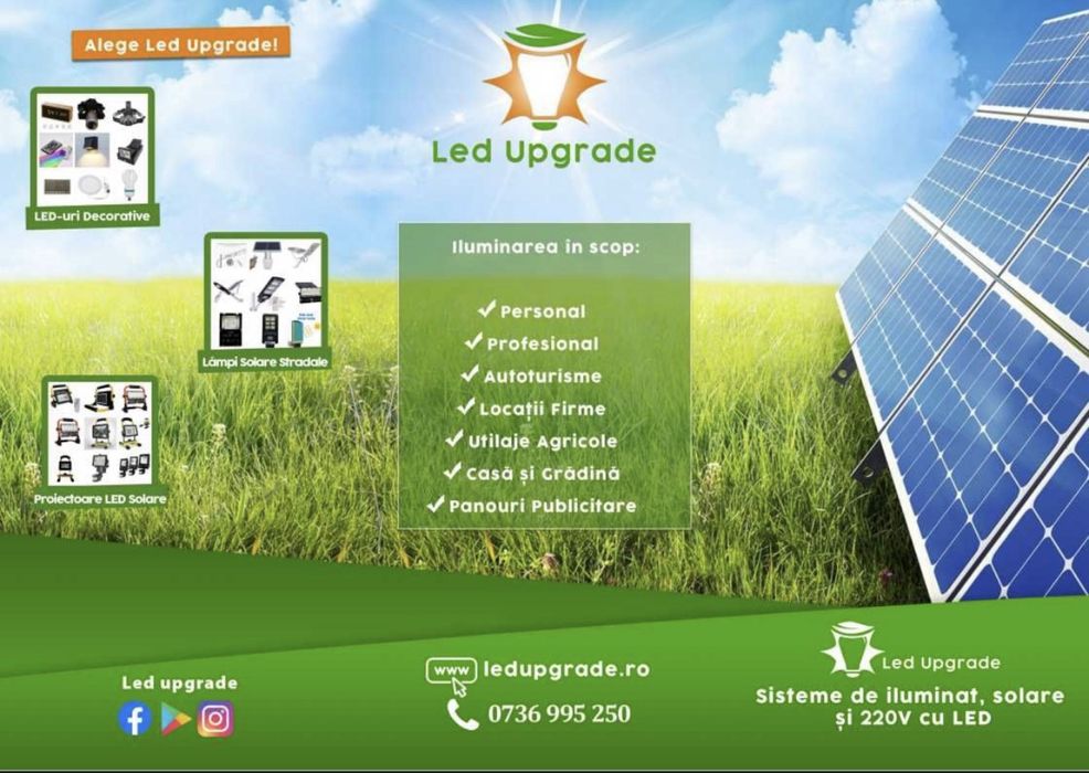 Proiector solar 600W Jortan cu cablu de 4M și telecomanda