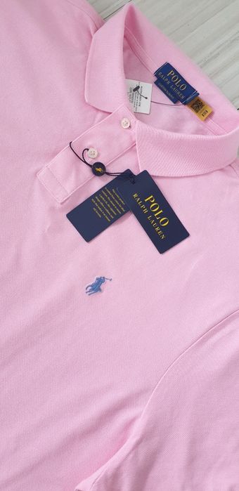 POLO Ralph Lauren Pique Cotton Custom Slim Fit 2XL НОВО ОРИГИНАЛ Мъжка  Тениска