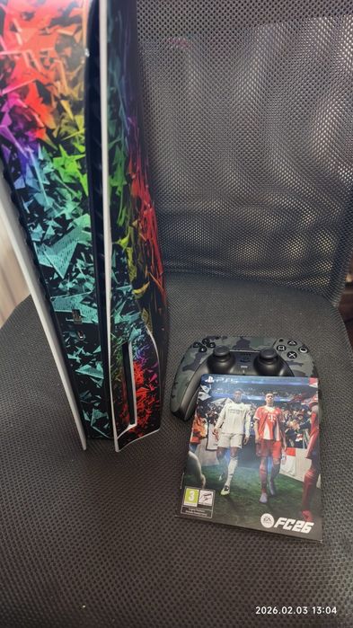 PLAYSTATION 5 cu disk + FC26 + 1 controller NOU Army Camo  Fifa 26 fc