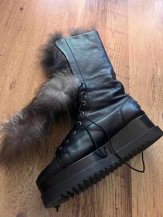 Ботуши естествена кожа и естествен косъм