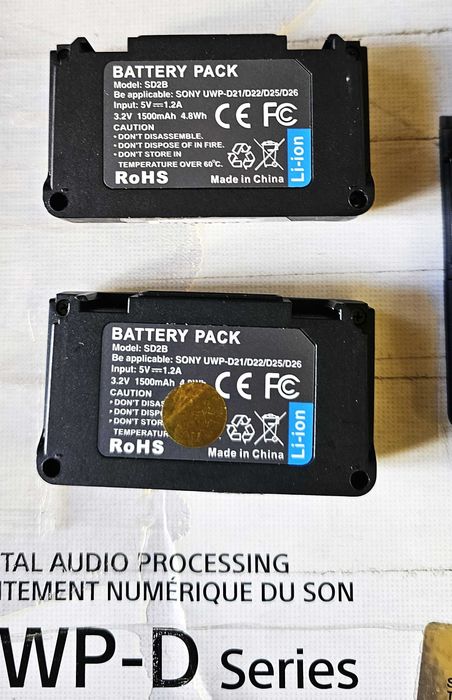 Sistem audio wireless Sony UWP-D21 -instrument cu acumulatori