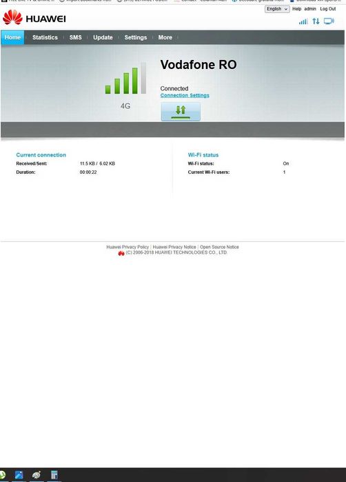Router Wireless 4G LTE, WI-Fi Huawei B315s-22 deblocat orice retea
