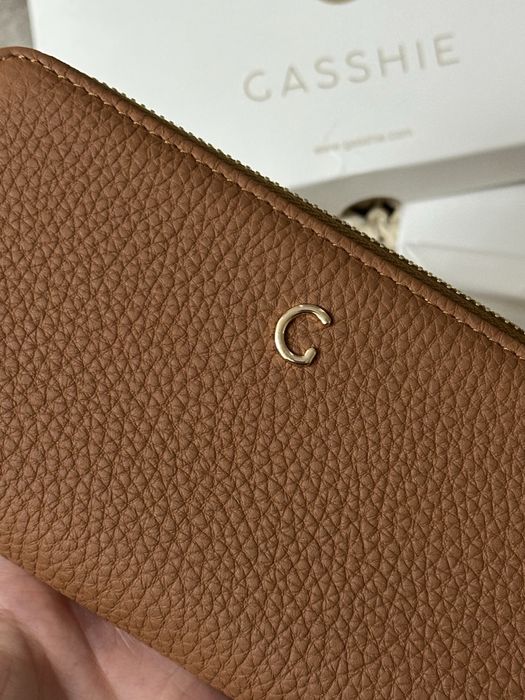 Брендовый кошелек Gasshie  натуральная, зернистая кожа