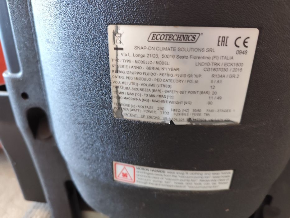 Statie incarcat aer conditionat auto Ecatechnics ECK 1800