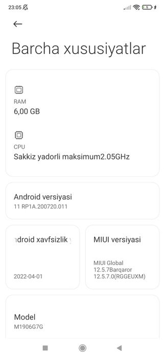 Redmi  not 8 pro