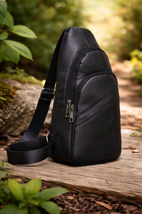 Мъжка чанта естествена кожа