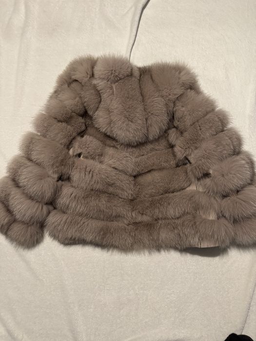 Палто естествен косъм лисица