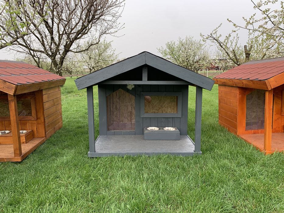 Cuști de câini premium, izolate termic, încălzire pardoseală