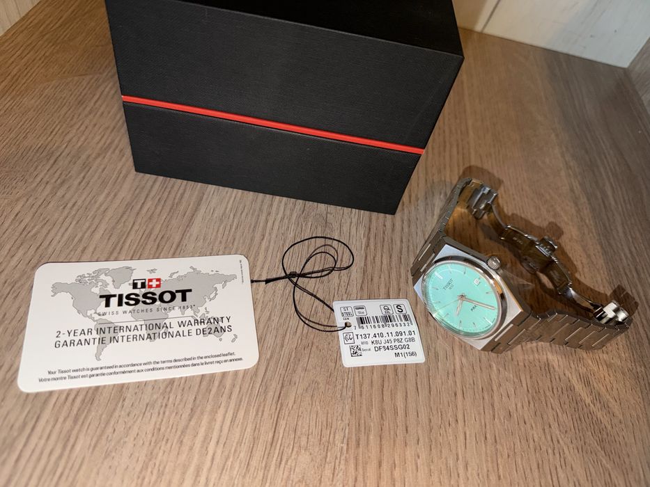 Ceas Tissot PRX 40mm Tiffany Blue T137.410.11.091.01
