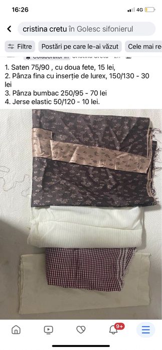 Bucati de materiale