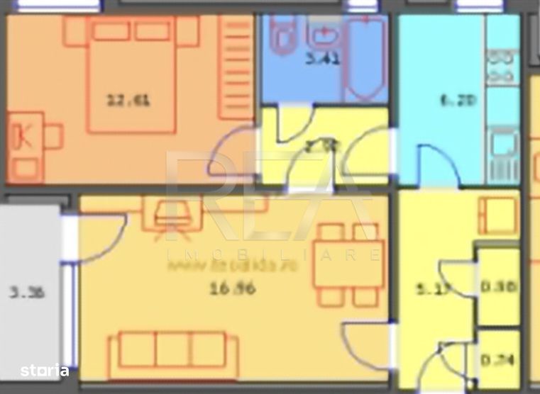 2 camere, et 3/10, 53mp-Drumul Taberei