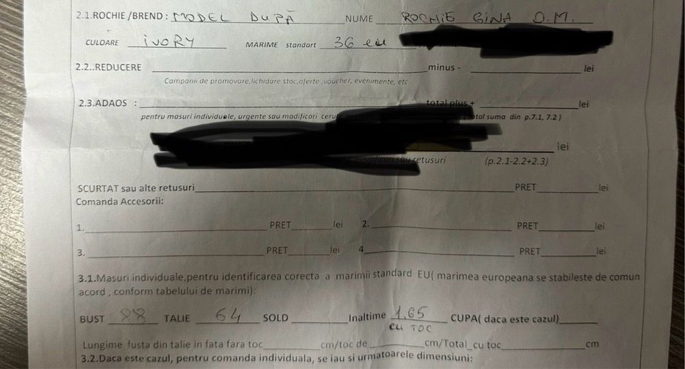 Vând rochie de mireasa cu trena