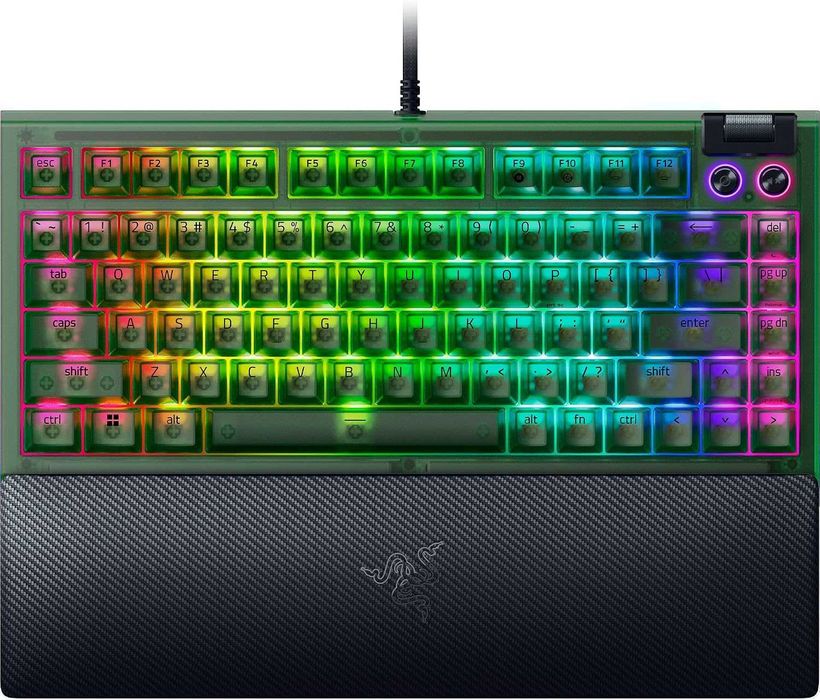 Клавиатура Razer BlackWidow V4 75% Phantom Green Edition