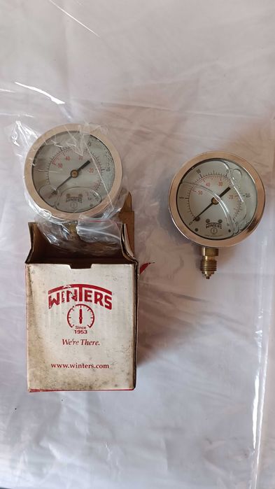 Манометър - WINTERS - PFQ1365 - 2.5"x1/4" - 0-25bar/celsius