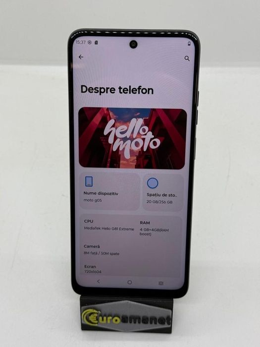 Telefon mobil Motorola g05, Dual SIM, 256GB, 4GB RAM, Denim Blue -A-