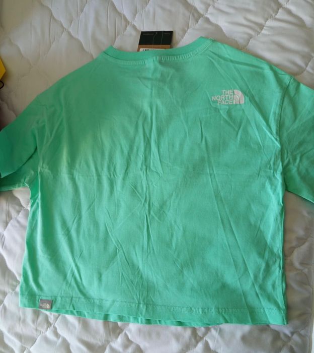 Дамска тениска The North Face в ментово зелено С оригинална с етикета