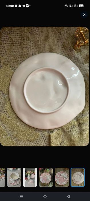 Ваза для цветов смальта Чехословакия