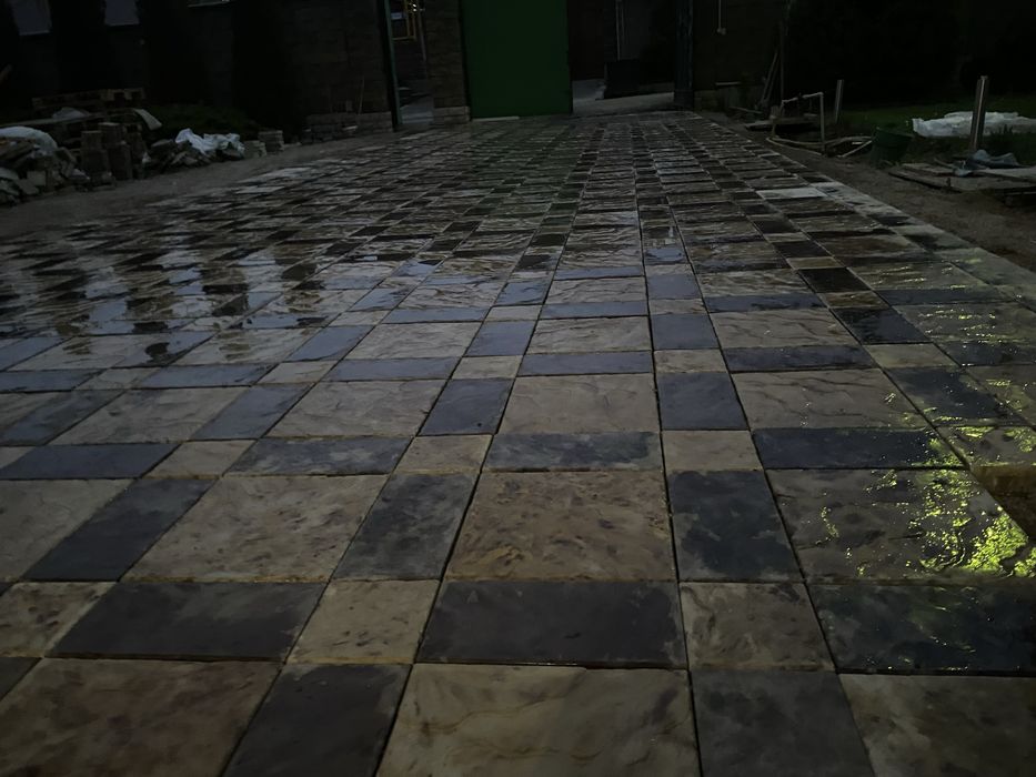 Укладка брусчатки